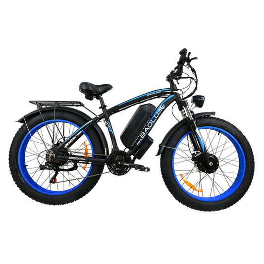 Fat Tire Electric Mountain Bike,48V 20AH Battery,1000w ebike 25 MPH Bike Electric For Adults with 7-Speed Hydraulic Disc Brake And Aluminum alloy suspension front fork with lock